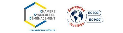 certifié chambre syndicale du demenagement et ISO